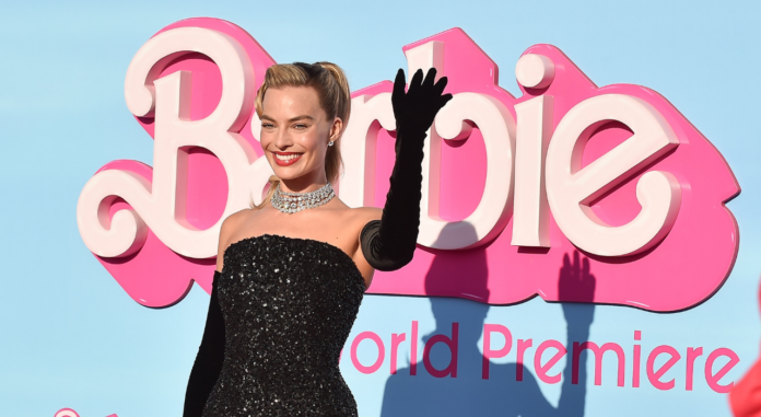 Margot Robbie arrives for ‘Barbie’ World Premiere on July 09, 2023 in Los Angeles, CA