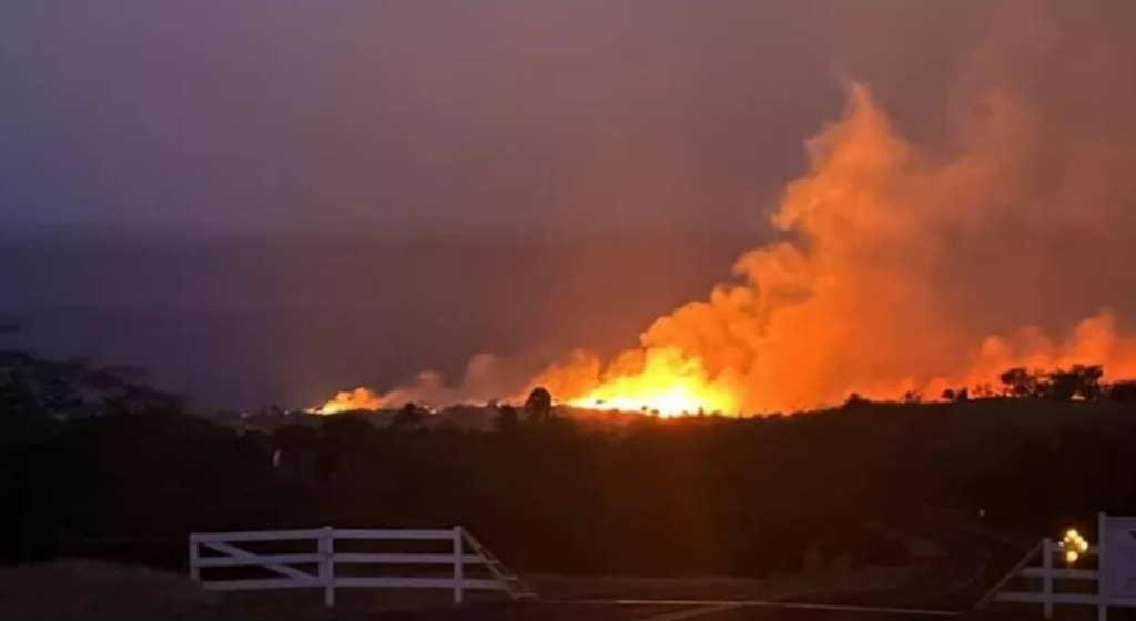 Photo of Lahaina fire courtesy of Senator Tim Richards - Facebook