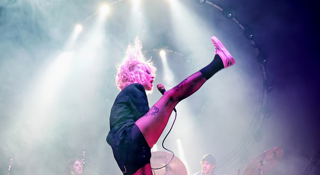Paramore (band), performs in concert at Rock En Seine Festival