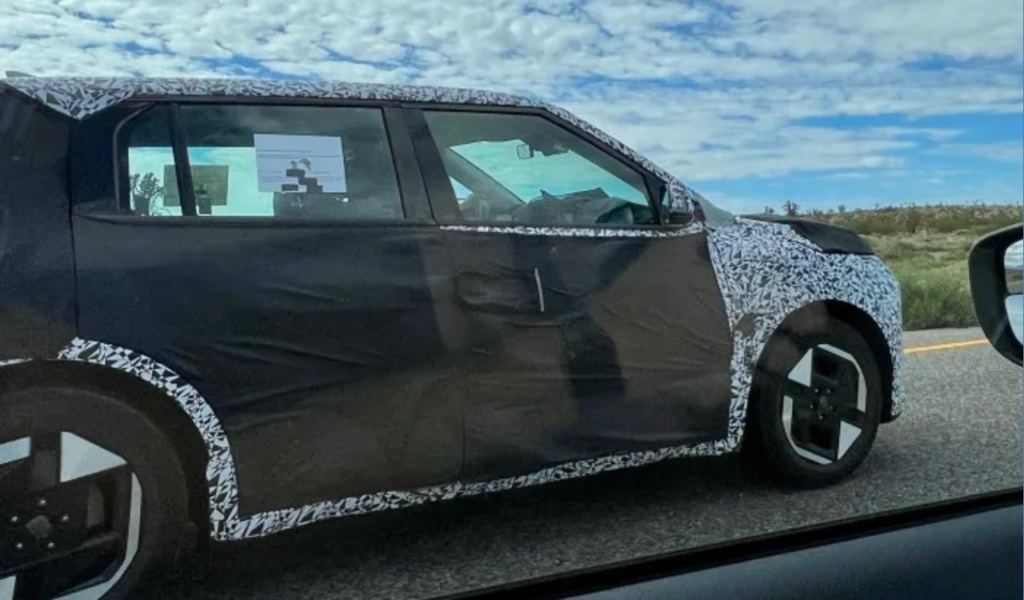 Kia EV4 test drive spotted in the US