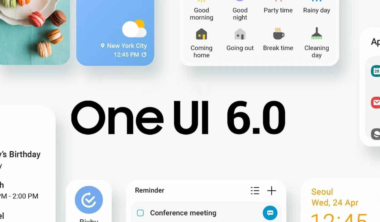 Samsung Galaxy smartphone One UI 6 and Android 14 update