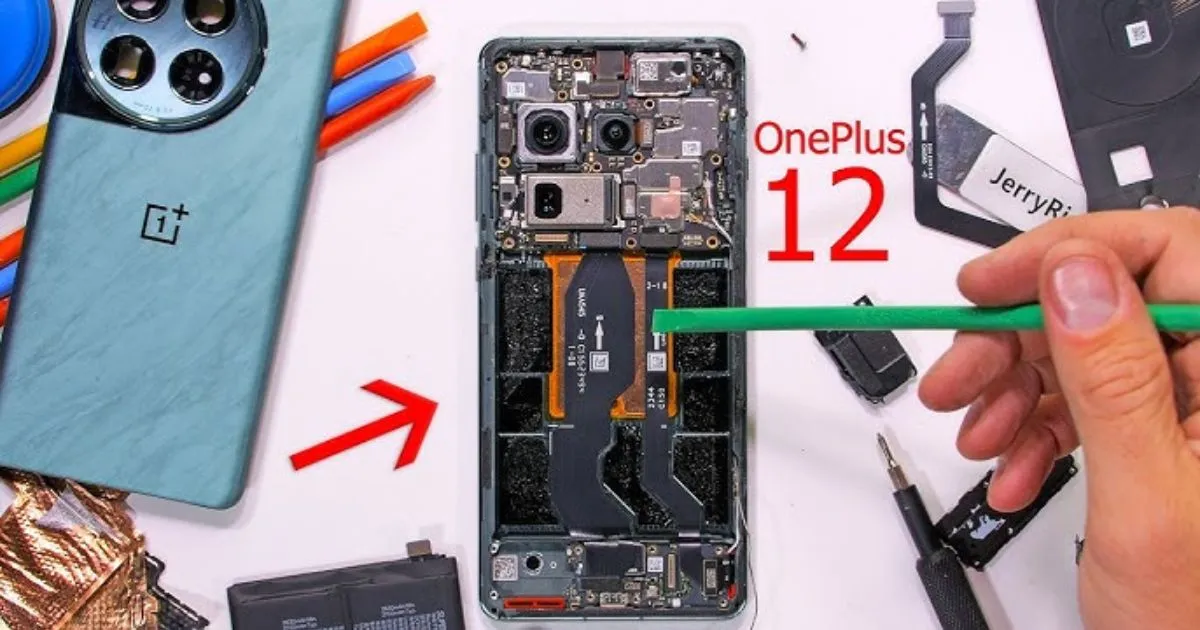 OnePlus 12 teardown video released by Jerry