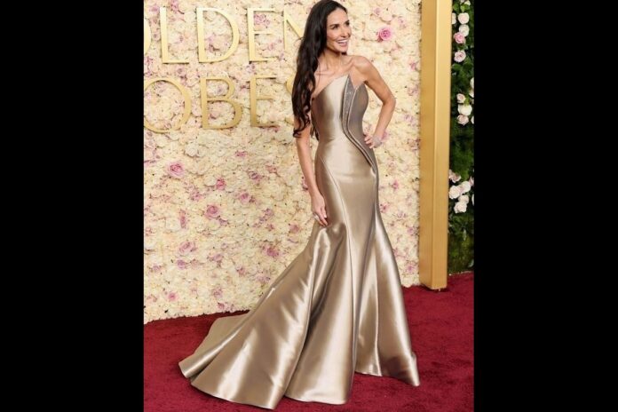 Demi Moore shines at the Golden Globes, winning best actress for 