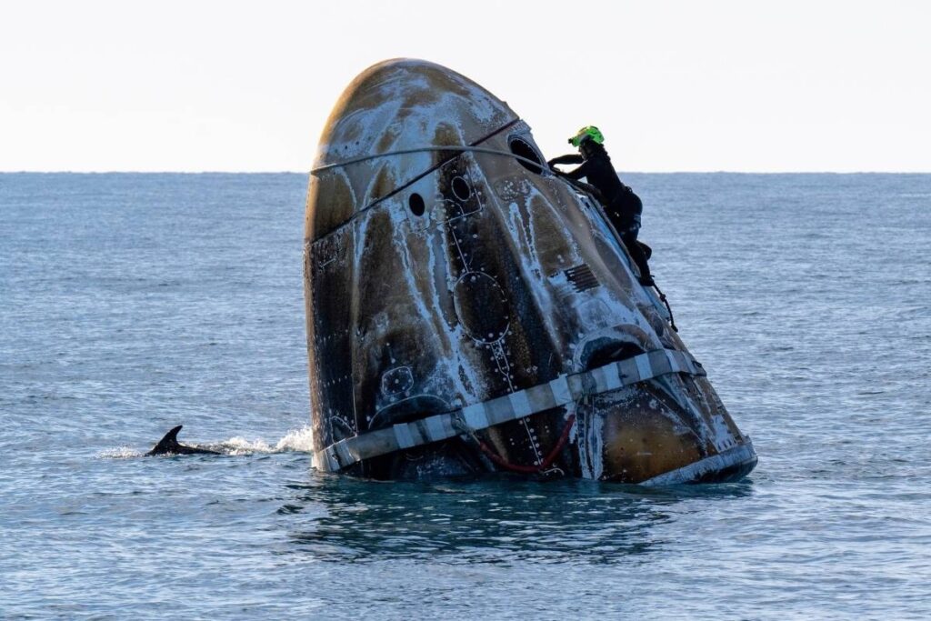 Butch Wilmore and Suni Williams safely return to Earth after a nine-month stay in space due to spacecraft delays and mission challenges. PHOTO BY KEEGAN BARBER/NASA VIA AP